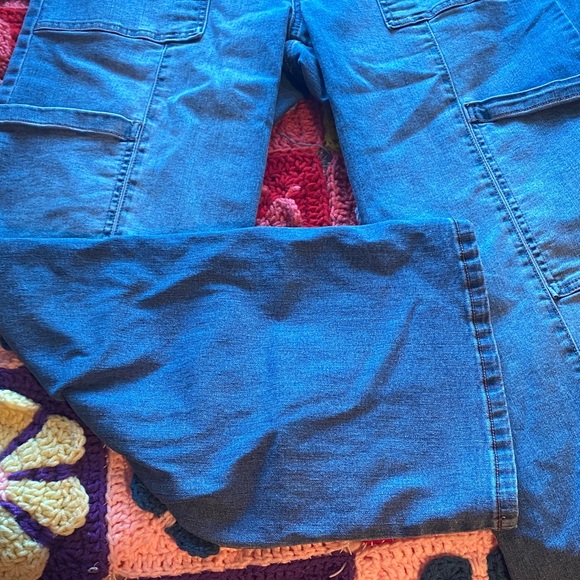 Blue Cargo Jeans - Picture 2 of 6